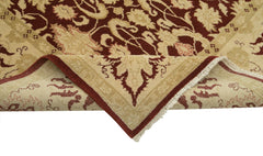 Tebriz Beige Classic Cotton Wool Handmade Area Rug 9'2'' x 11'11''