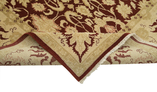 Tebriz Beige Classic Cotton Wool Handmade Area Rug 9'2'' x 11'11''