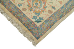 Tebriz Beige Classic Cotton Wool Handmade Area Rug 10'8'' x 13'9''