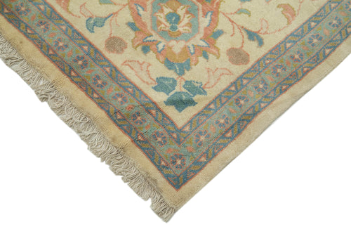 Tebriz Beige Classic Cotton Wool Handmade Area Rug 10'8'' x 13'9''