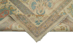 Tebriz Beige Classic Cotton Wool Handmade Area Rug 10'8'' x 13'9''