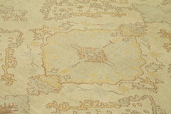 Tebriz Beige Classic Cotton Wool Handmade Area Rug 8'3'' x 9'5''