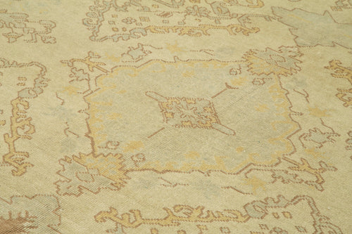 Tebriz Beige Classic Cotton Wool Handmade Area Rug 8'3'' x 9'5''