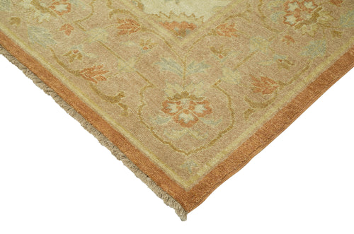 Tebriz Beige Classic Cotton Wool Handmade Area Rug 8'1'' x 10'1''