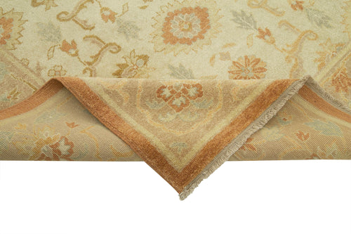 Tebriz Beige Classic Cotton Wool Handmade Area Rug 8'1'' x 10'1''