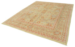 Handmade Area Rug – Classic Beige Turkish Hand Knotted Wool Carpet 8'x10'