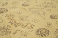 Tebriz Beige Classic Cotton Wool Handmade Area Rug 10'2'' x 12'6''