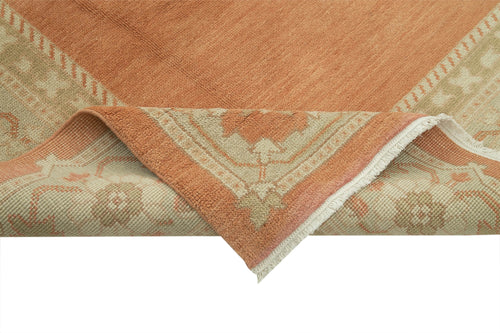 Tebriz Red Classic Cotton Wool Handmade Area Rug 8'0'' x 10'0''