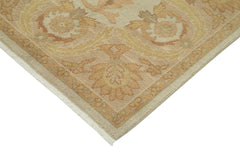 Tebriz Beige Classic Cotton Wool Handmade Area Rug 8'0'' x 10'0''