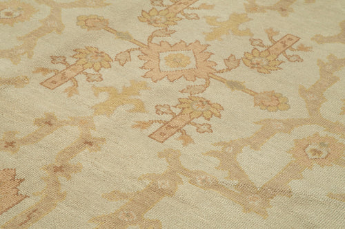 Tebriz Beige Classic Cotton Wool Handmade Area Rug 8'0'' x 10'0''
