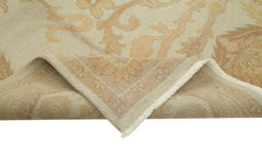 Tebriz Beige Classic Cotton Wool Handmade Area Rug 8'0'' x 10'0''