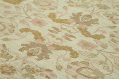 Tebriz Green Classic Cotton Wool Handmade Area Rug 8'1'' x 9'7''