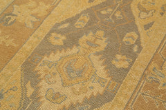 Tebriz Orange Classic Cotton Wool Handmade Area Rug 3'7'' x 5'9''