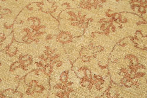 Tebriz Yellow Classic Cotton Wool Handmade Area Rug 3'9'' x 5'11''