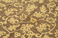 Tebriz Brown Classic Cotton Wool Handmade Area Rug 3'11'' x 5'10''