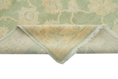 Tebriz Green Classic Cotton Wool Handmade Area Rug 3'11'' x 6'0''