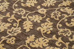 Tebriz Brown Classic Cotton Wool Handmade Area Rug 3'11'' x 5'11''