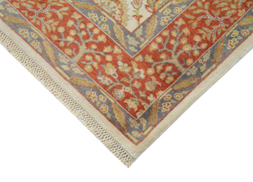 Tebriz Beige Classic Cotton Wool Handmade Area Rug 2'11'' x 3'8''