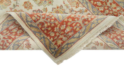 Tebriz Beige Classic Cotton Wool Handmade Area Rug 2'11'' x 3'8''