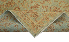 Tebriz Green Classic Cotton Wool Handmade Area Rug 3'10'' x 5'8''