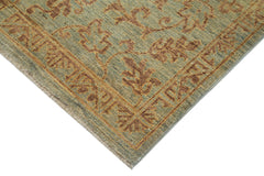 Tebriz Green Classic Cotton Wool Handmade Area Rug 3'11'' x 5'9''