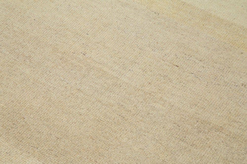 Handmade Area Rug – Classic Beige Turkish Hand Knotted Carpet 3'5''x4'10'' Wool Cotton