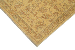 Tebriz Yellow Classic Cotton Wool Handmade Area Rug 5'10'' x 8'7''