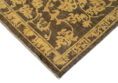 Tebriz Brown Classic Cotton Wool Handmade Area Rug 7'9'' x 9'5''