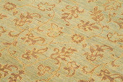 Tebriz Green Classic Cotton Wool Handmade Area Rug 3'10'' x 5'10''