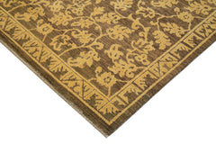 Tebriz Brown Classic Cotton Wool Handmade Area Rug 6'1'' x 8'6''