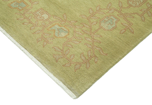 Handmade Area Rug – Classic Beige 6x9 Wool Cotton Vintage Turkish Carpet