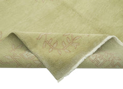 Handmade Area Rug – Classic Beige 6x9 Wool Cotton Vintage Turkish Carpet