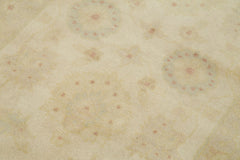 Tebriz Beige Classic Cotton Wool Handmade Area Rug 2'7'' x 9'5''