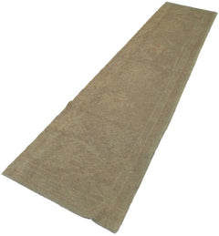 Tebriz Beige Classic Cotton Wool Handmade Area Rug 2'4'' x 11'6''