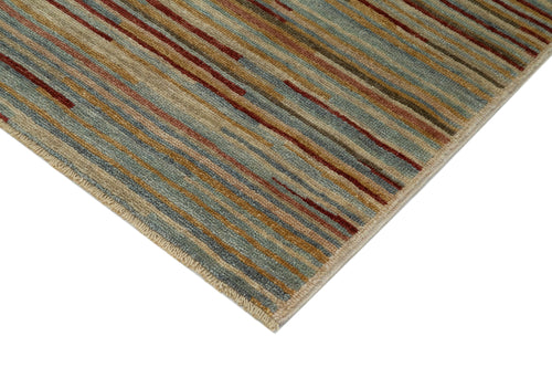 Tebriz Beige Classic Cotton Wool Handmade Area Rug 2'11'' x 9'3''