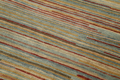 Tebriz Beige Classic Cotton Wool Handmade Area Rug 2'11'' x 9'3''