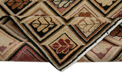 Tebriz Beige Classic Cotton Wool Handmade Area Rug 2'6'' x 16'0''