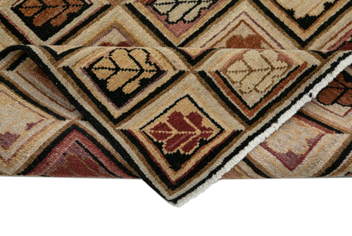Tebriz Beige Classic Cotton Wool Handmade Area Rug 2'6'' x 16'0''