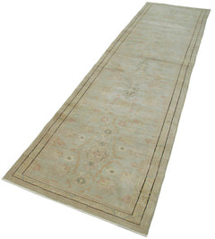 Tebriz Beige Classic Cotton Wool Handmade Area Rug 2'10'' x 11'9''