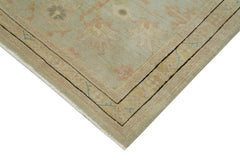 Tebriz Beige Classic Cotton Wool Handmade Area Rug 2'10'' x 11'9''