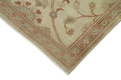 Tebriz Beige Classic Cotton Wool Handmade Area Rug 2'11'' x 10'4''