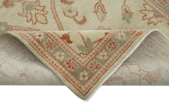 Tebriz Beige Classic Cotton Wool Handmade Area Rug 2'11'' x 10'4''