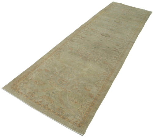Tebriz Beige Classic Cotton Wool Handmade Area Rug 2'11'' x 11'5''
