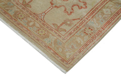 Tebriz Beige Classic Cotton Wool Handmade Area Rug 2'4'' x 13'9''