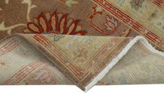 Tebriz Brown Classic Cotton Wool Handmade Area Rug 2'5'' x 10'2''