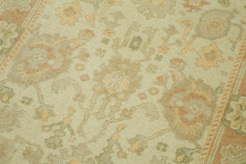 Tebriz Beige Classic Cotton Wool Handmade Area Rug 2'8'' x 11'10''