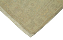Tebriz Beige Classic Cotton Wool Handmade Area Rug 2'8'' x 11'8''
