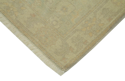 Tebriz Beige Classic Cotton Wool Handmade Area Rug 2'8'' x 11'8''