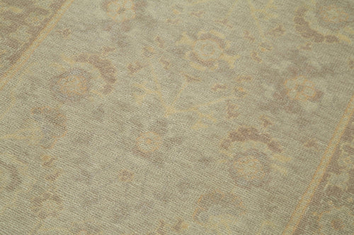 Tebriz Beige Classic Cotton Wool Handmade Area Rug 2'7'' x 11'9''