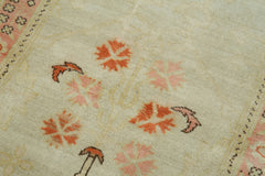 Tebriz Beige Classic Cotton Wool Handmade Area Rug 2'6'' x 10'3''